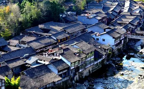 漂亮的青木川古镇初冬依然美不胜收