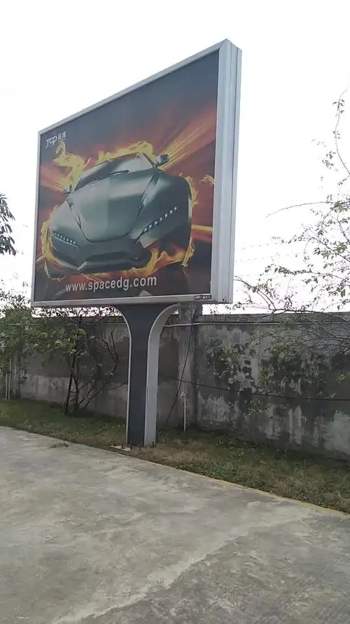 户外双面 unipole 滚动 led 商城灯箱