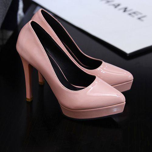 尖头超高跟鞋细跟防水台性感浅口漆皮职业小码单鞋女 - 眼镜女鞋批发