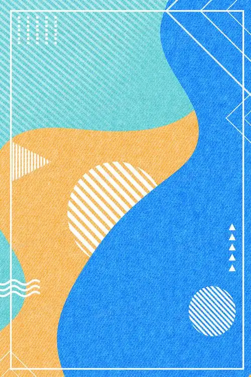 几何拼接撞色背景