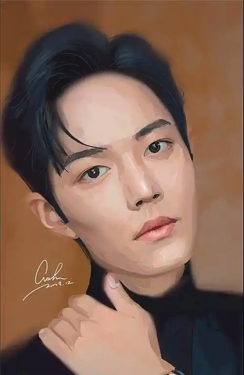 美术生画"肖战",开局:这是黑粉吧,结局网友:画多少钱,我买了_自画像