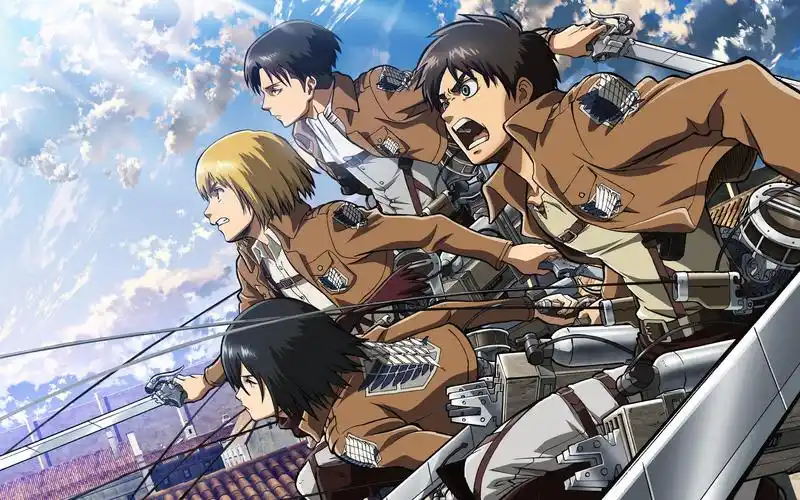 进击的巨人主角桌面壁纸进击的巨人动漫壁纸三笠阿克曼艾伦耶格尔