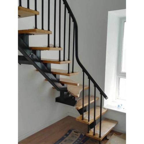 闪电客旋转楼梯室内阁楼复式阁楼钢木楼梯家用整体别墅实木loft楼梯