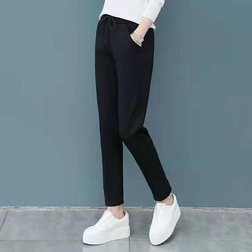 新款女士裤子九分裤大码女装休闲运动裤女春夏韩版宽松显瘦哈伦裤