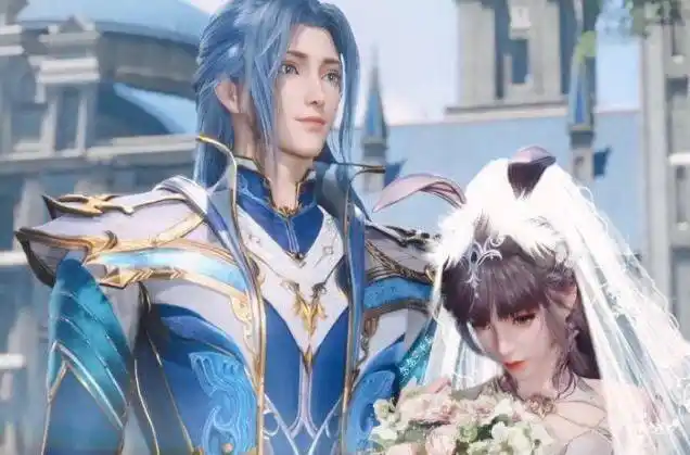 小舞的婚纱照美翻了,白色的婚纱,才是最适合小舞的|史莱克|斗罗大陆