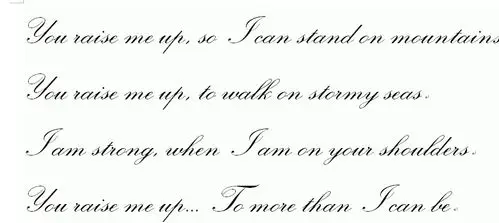 请帮忙把下列英文转换为花体字,然后截图(要清晰的)发到我的邮箱,谢谢