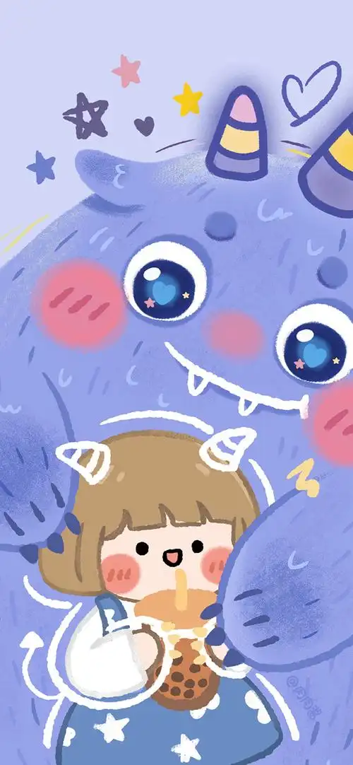 卡通少女心壁纸