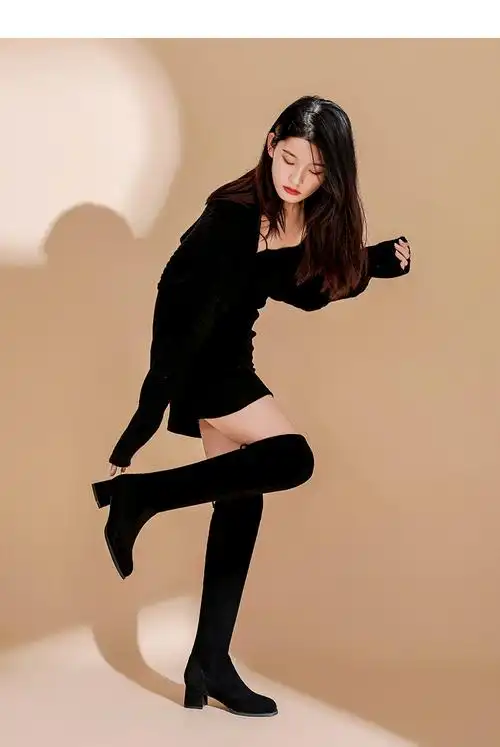 60今年升级版冬季穿着显得更高挑过膝长靴女秋冬加绒2021年新款女鞋