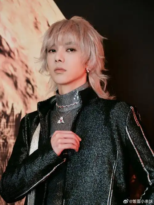 华晨宇白色狼尾造型