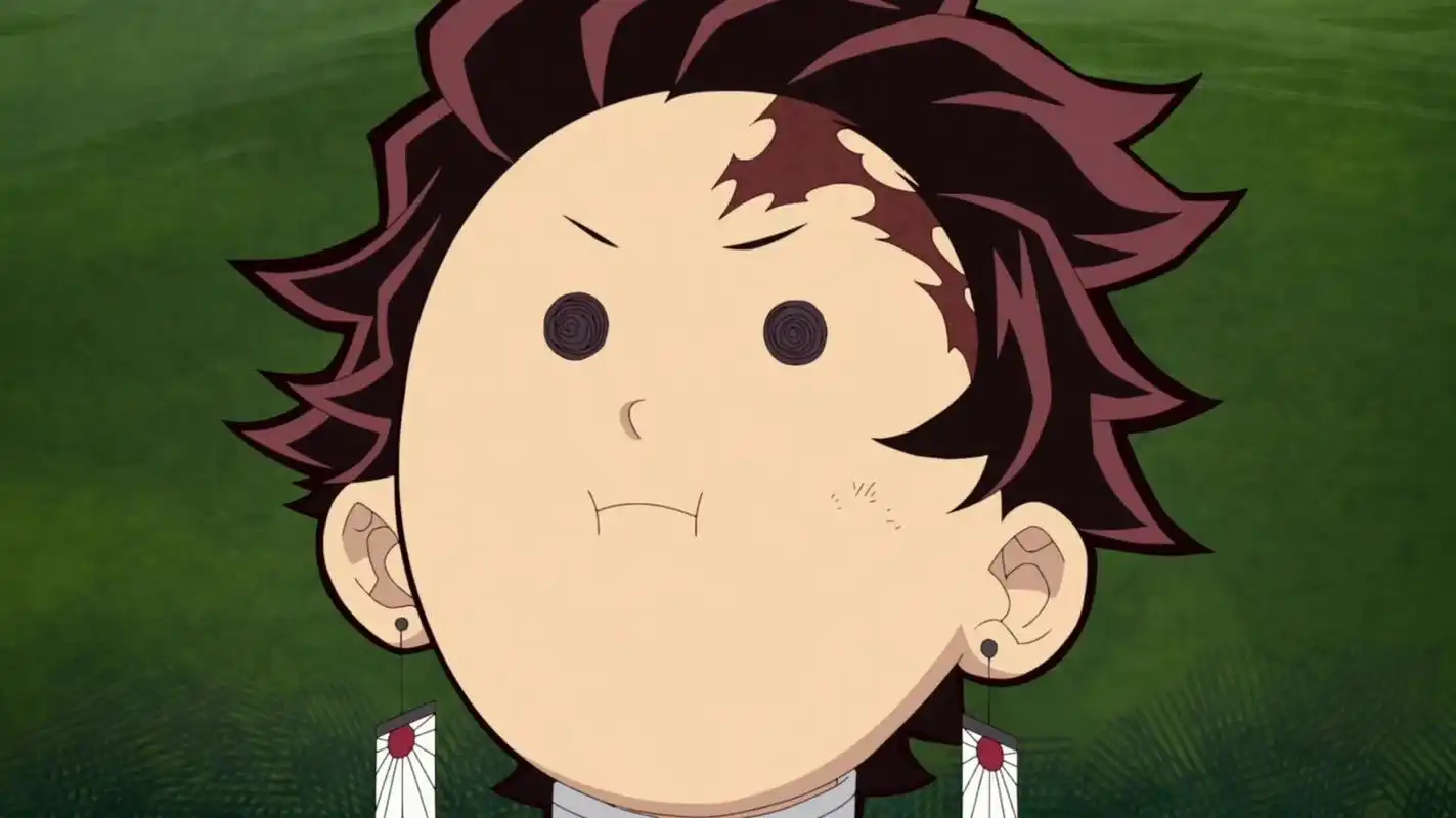 鬼灭之刃# 豆豆眼的炭治郎 ,好可爱的表情包