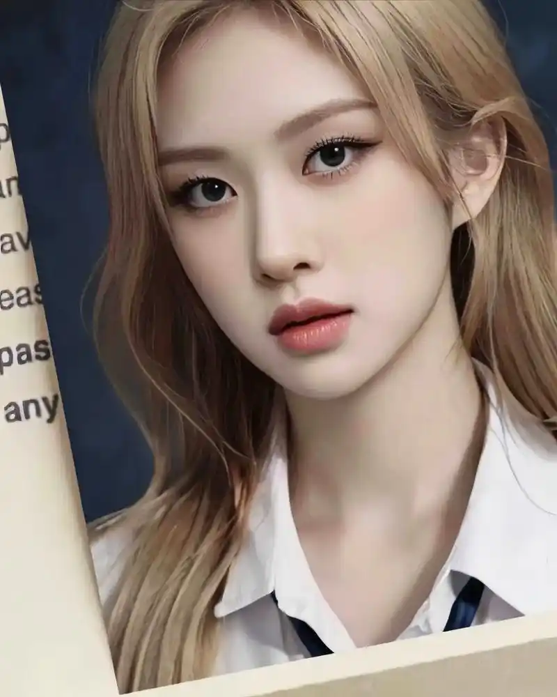 这不得叫声"学姐好"  #看看你的ai美式证件照#rosé  - 抖音