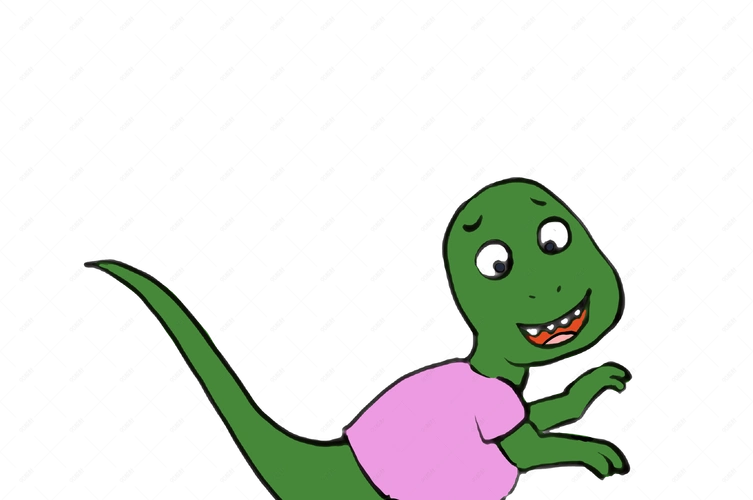 侏罗纪地球早期生命动物绿色卡通小恐龙