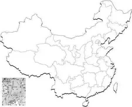 无字版中国地图