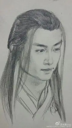 古天乐版杨过简笔画