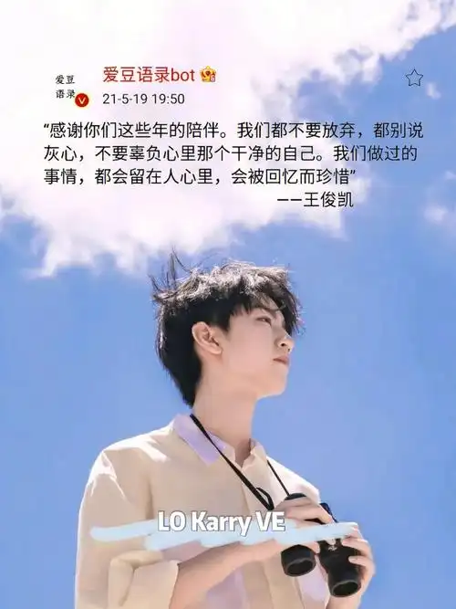 请查收王俊凯语录壁纸噢