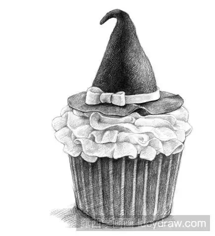 素描画纸杯蛋糕步骤教程 - 学院 - 摸鱼网 - ∑(っ°Д°;)っ 让世界