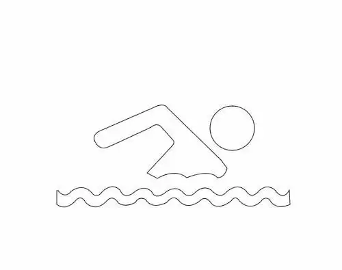 如何画游泳简笔画