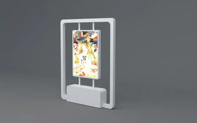 3d建模展台设计独立展示灯箱