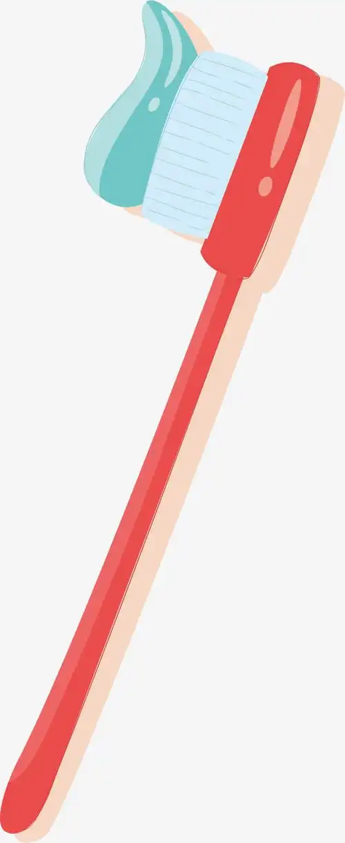 关键词 : 卡通手绘,红色牙刷,牙膏,矢量图,水彩,刷牙