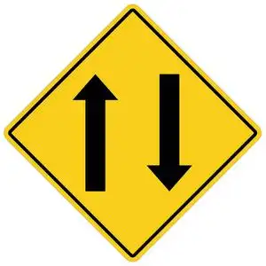 平的风格. 双向交通标志为您的网站设计标志应用程序ui.