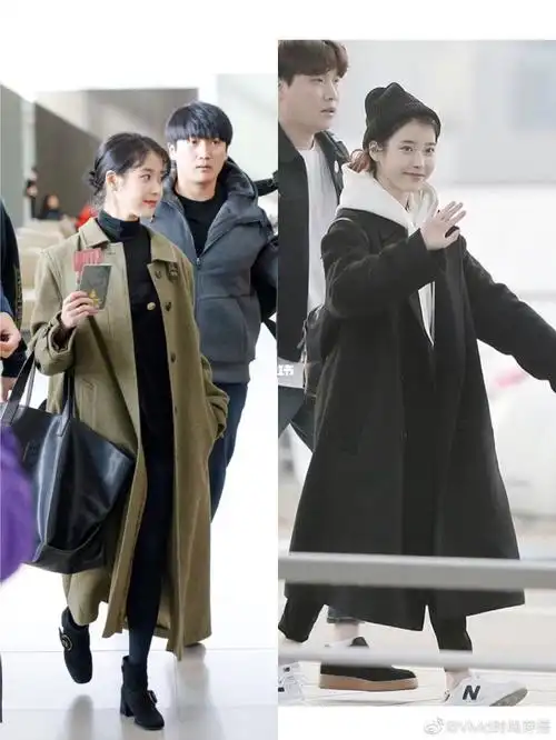 国民初恋李知恩的机场私服穿搭