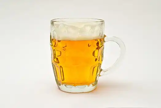 大啤酒杯,大杯,一半,寒冷,清新,亮光,啤酒