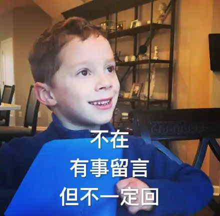 但不一定回(假笑男孩 gavin)_gavin_假笑_留言_男孩_有事表情