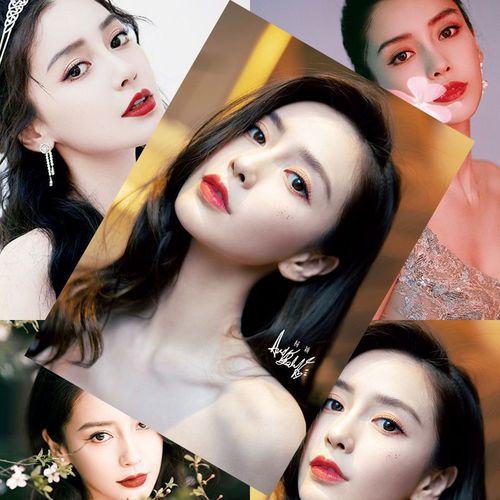 新款杨颖海报高清写真照片angelbaby同款应援周边宿舍墙贴纸贺卡