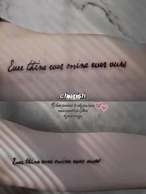 情侣纹身纪念第一次最有意义的纹身