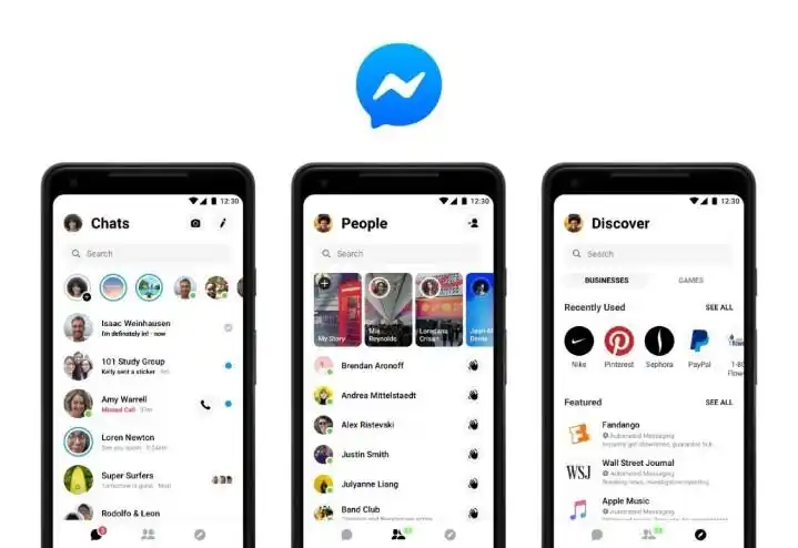 facebook messenger 介面简化,加入更多互动,新增黑暗模式