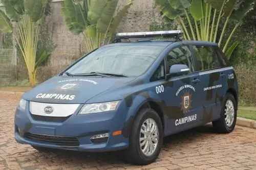 巴西的警车都用比亚迪e6