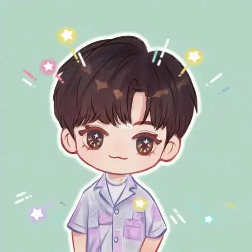 紫色系小清新 #张真源  #q版人物