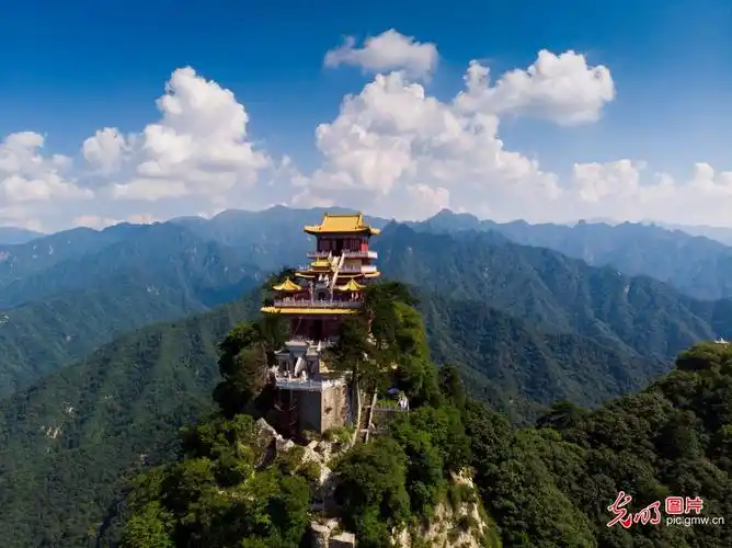 陕西西安秦岭终南山世界地质公园美如画