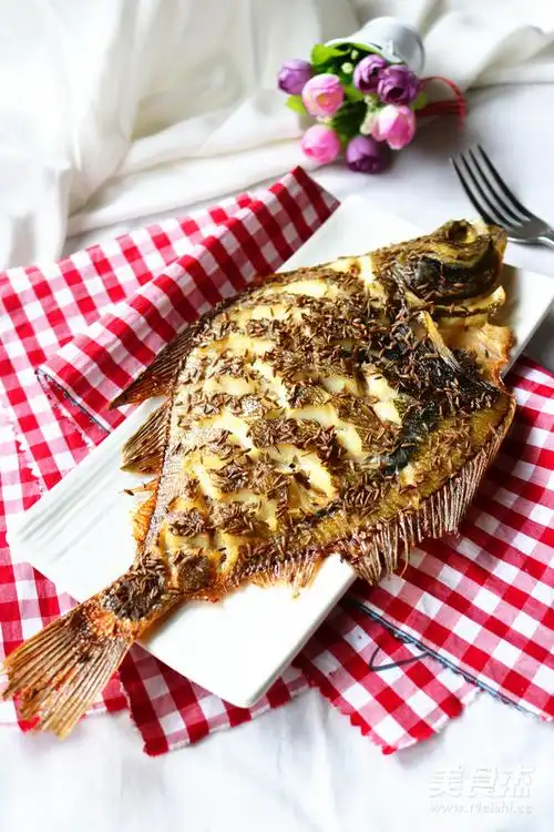 孜然烤偏口鱼