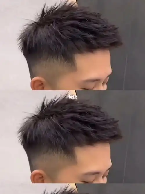 夏季清爽烫发夏季清爽短发上海男士烫发