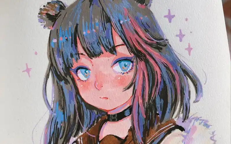 【阿蛋烧】丙烯马克笔 明日方舟 凛冬同人手绘_哔哩哔哩 (゜-゜)つロ