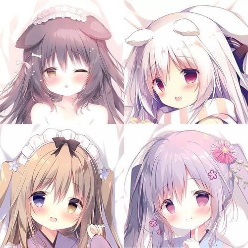 白玉猫耳しらたまころねちゃん可爱萝莉动漫二次元周边等身抱枕套