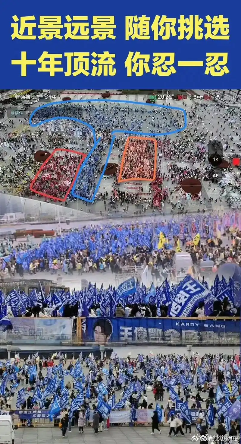 这阵势嘎嘎猛99#王俊凯 #粉丝应援 #从开 - 抖音