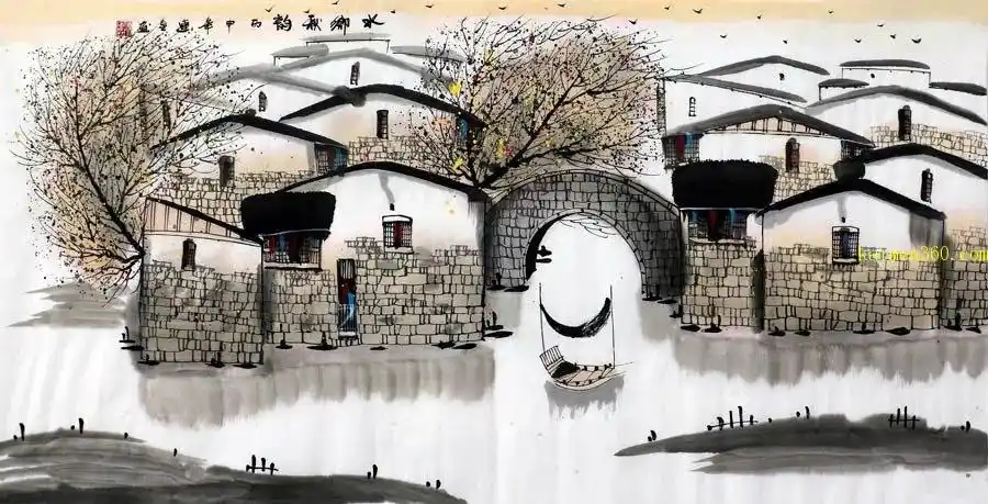 赵连生四尺江南水乡