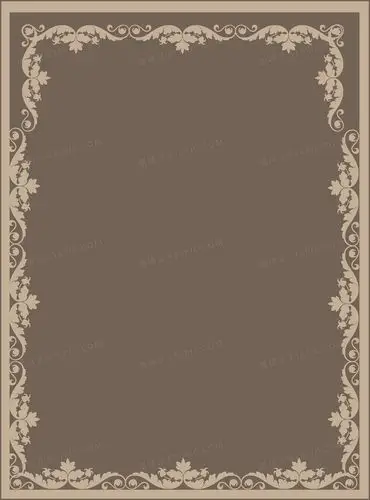 矢量欧式花纹西式菜单背景