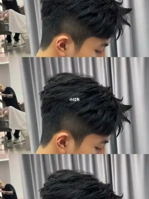 男生短发 男生轻熟风凌乱钢夹烫男生最好看的韩式纹理气垫烫男生纹理