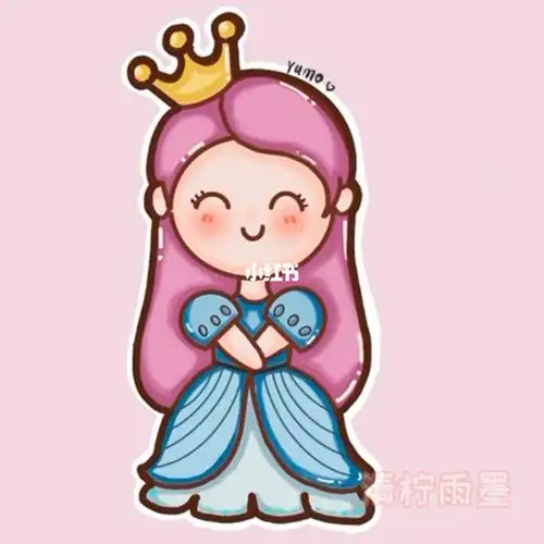 简笔画主题画公主女王