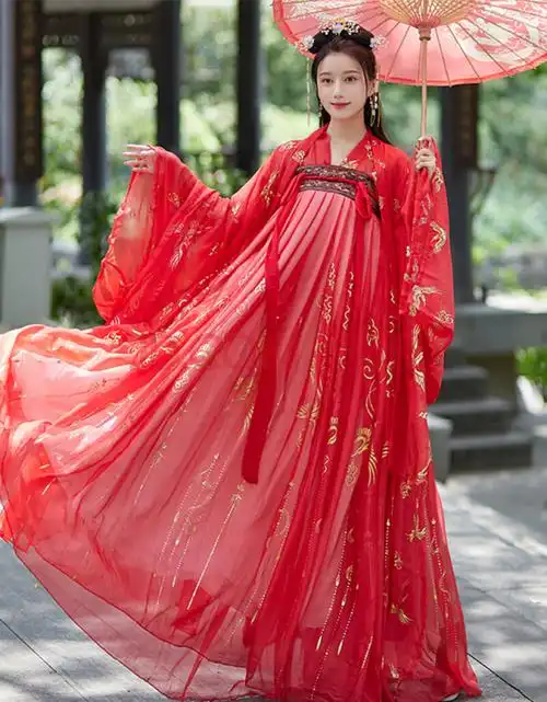 七夕情人节礼物送女朋友仙女风汉服裙齐胸女夏仙气小个子中国风古装超