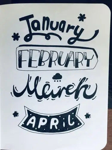 把它们变身成可爱的花体字, 原来可以这么好看.