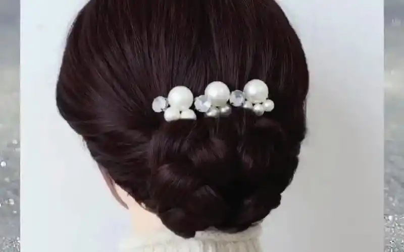 新年回娘家气质扎#旗袍盘发#发型就是这么简单#创作灵感#盘发#发型