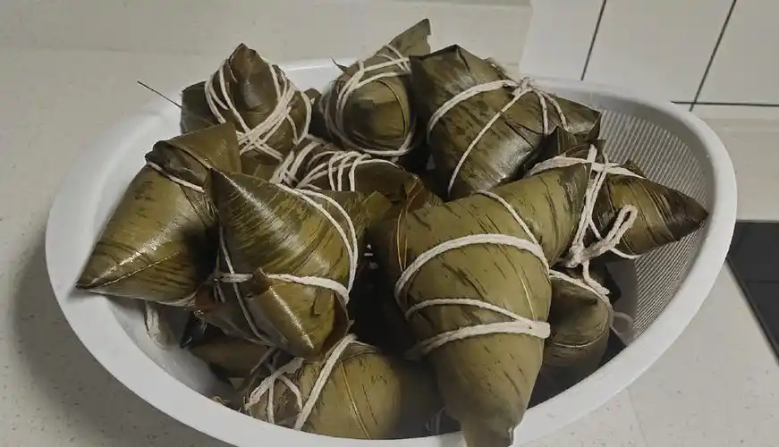 记录新手第一次包粽子