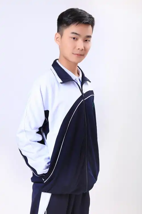 深圳中学生校服,莎臣豹校服,男中学生冬季运动校服 长裤(加绒) 150cm