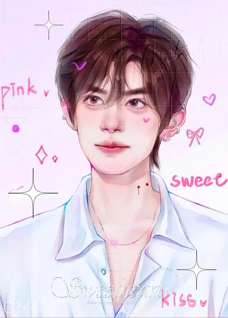 96 pink baby.#易烊千玺 #procreate绘 - 抖音