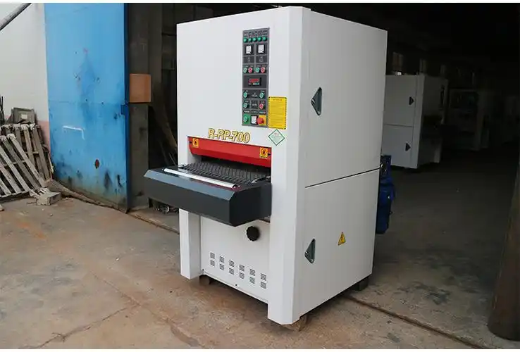 双面宽带砂光机全自动异形砂光机青岛重型木工机械设备可定制