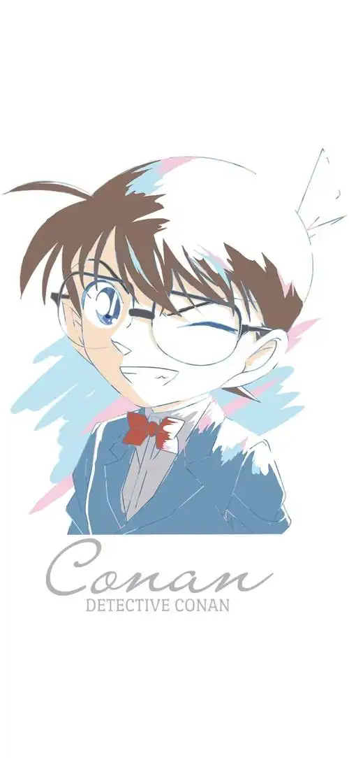 画师微博转载二次元人物工藤新一毛利兰新兰永恒情侣头像名侦探柯南